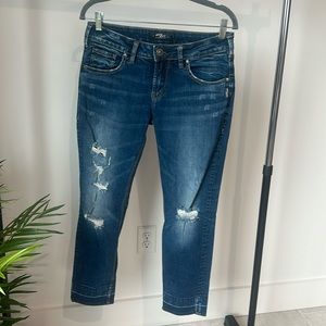 Silver jeans. Sam fit.